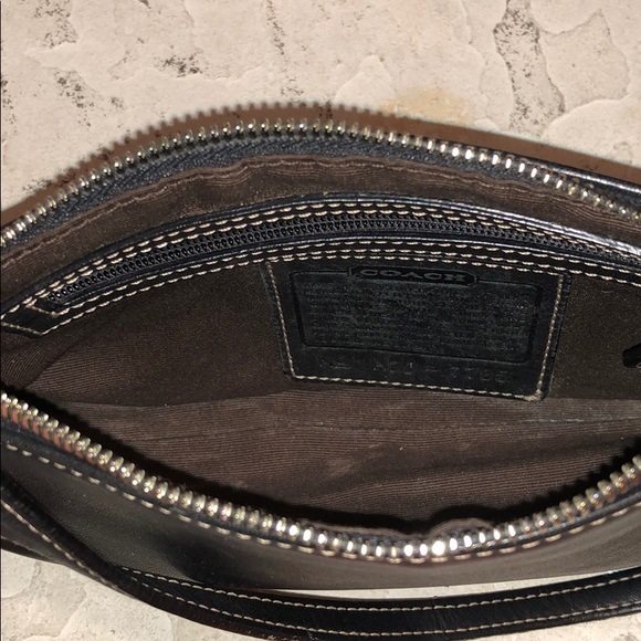 VINTAGE LEATHER COACH BAG - Picture 3 of 7